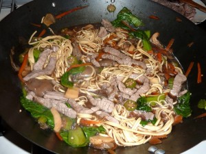 tagliolini wok