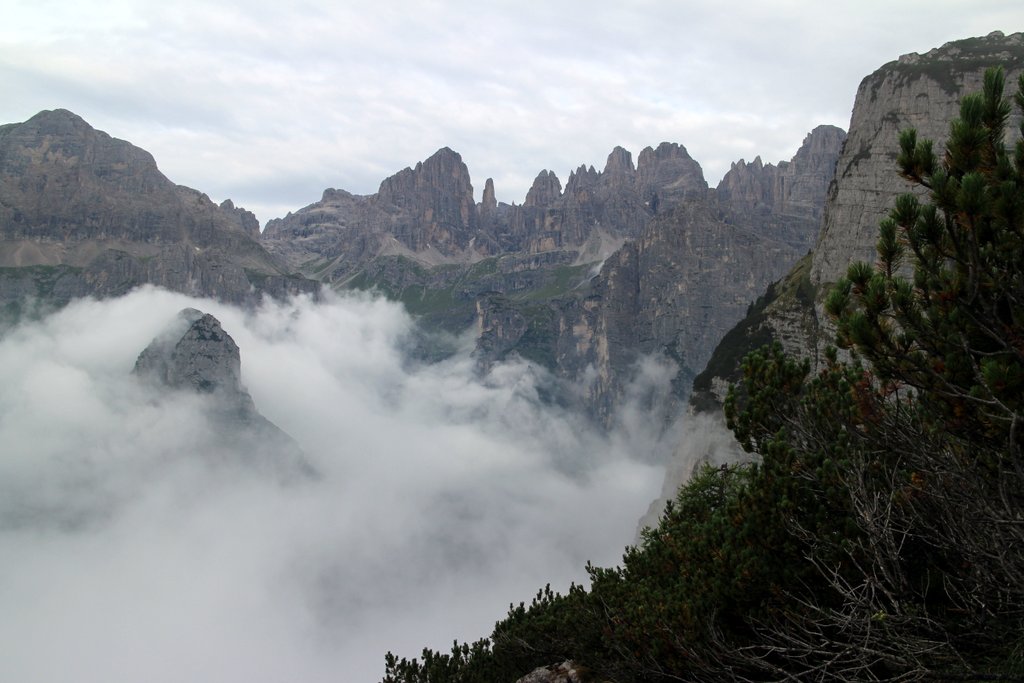 escursione al croz dell'altissimo: panorama dolomiti