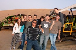 Il gruppo al completo con la nostra dune buggy
