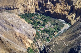 canyon del colca trekking: l'oasi di sangalle