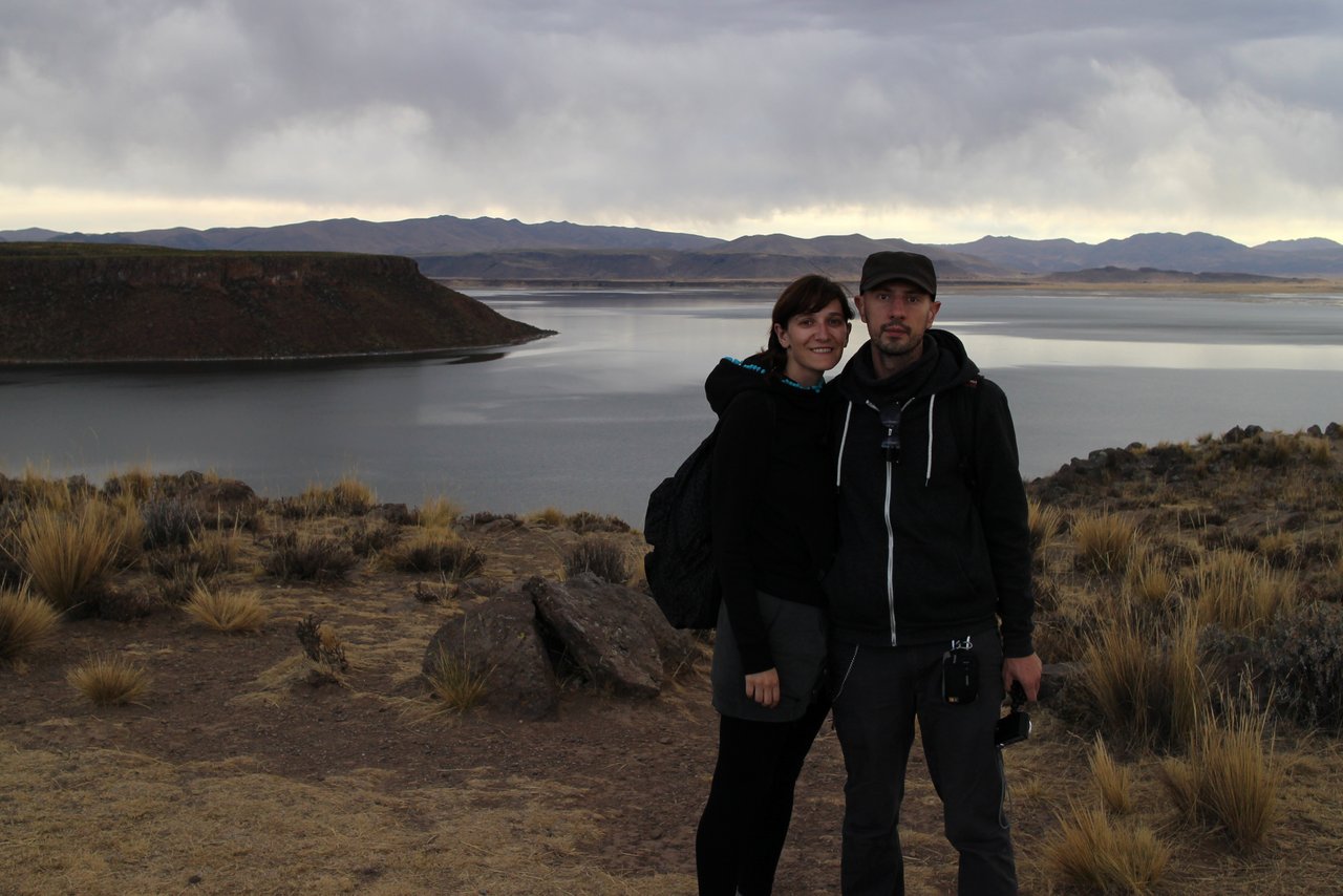 lago titicaca fai da te: il paesaggo sulla laguna di umayo a sillustani