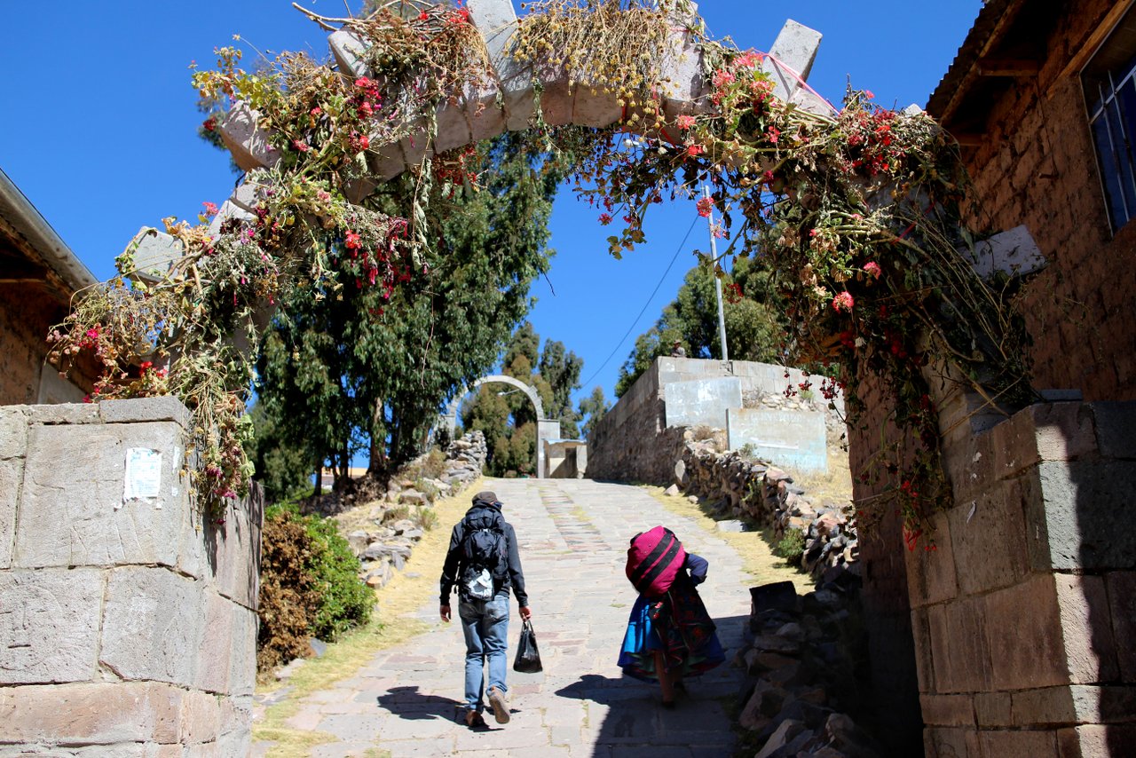 lago titicaca fai da te: la salita ad Amantani