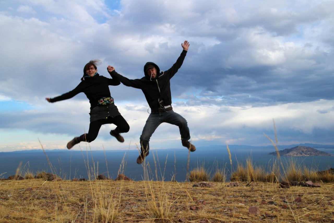 lago titicaca fai da te: marco e paola ad Amantani