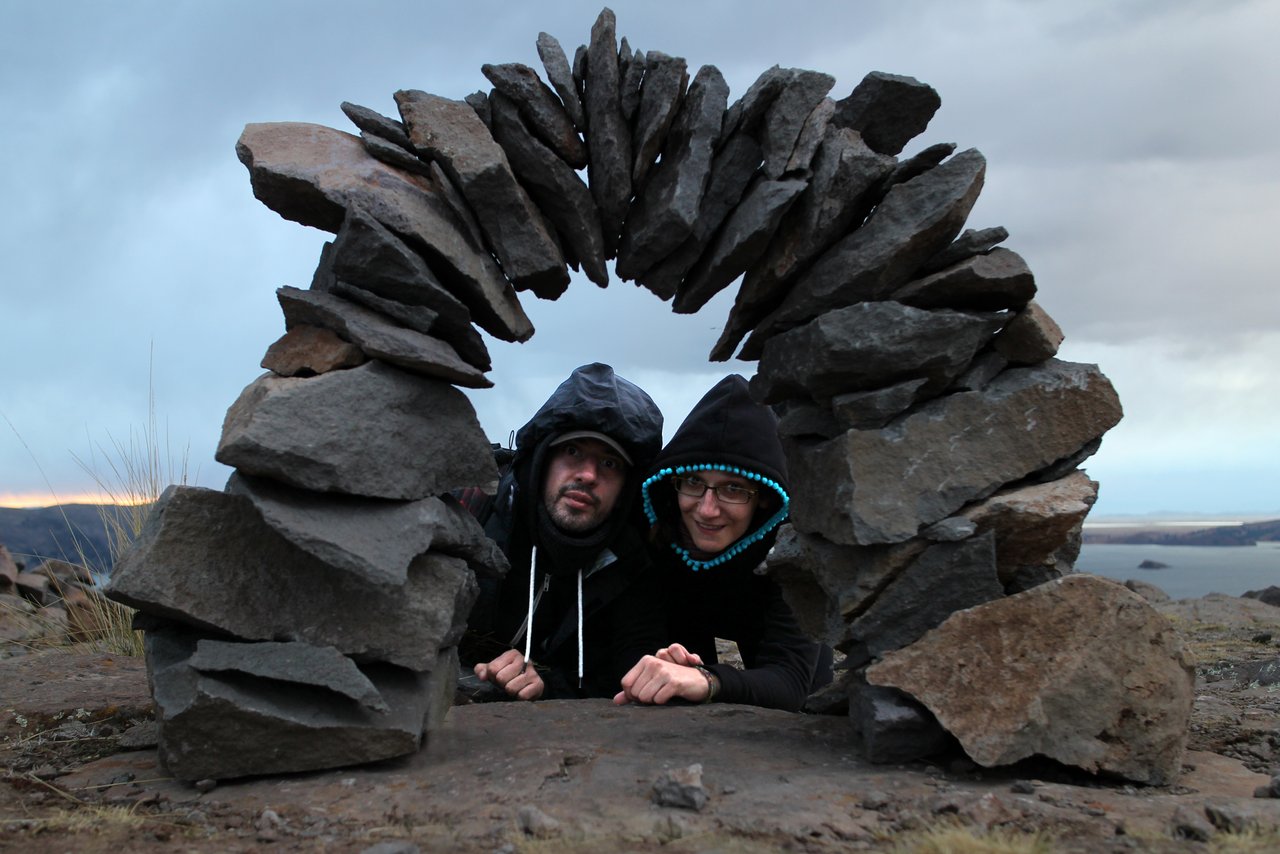 lago titicaca fai da te: marco e paola ad Amantani