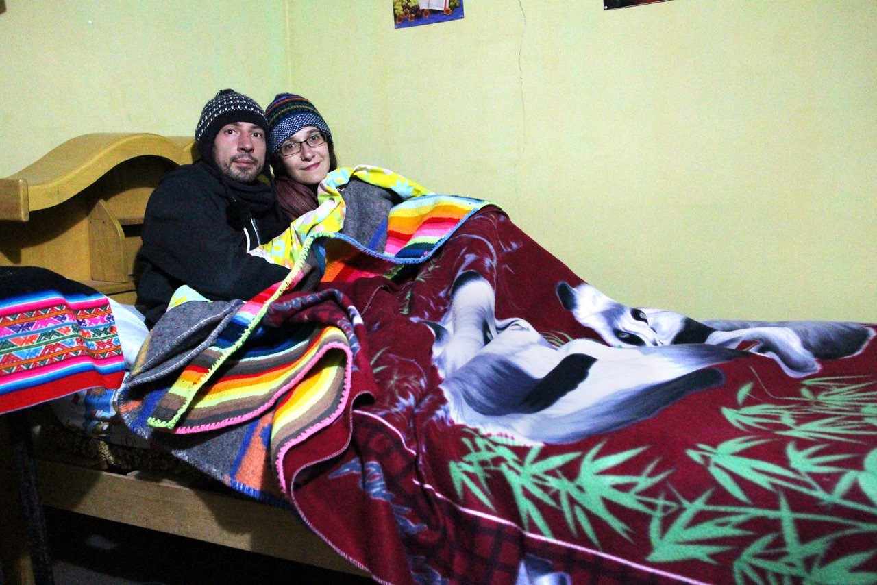 lago titicaca fai da te: marco e paola ad Amantani