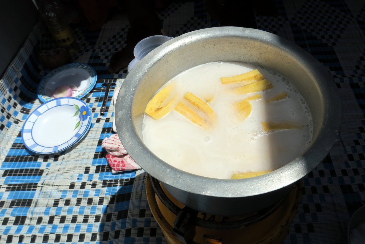 corso di cucina a zanzibar - banane al cocco