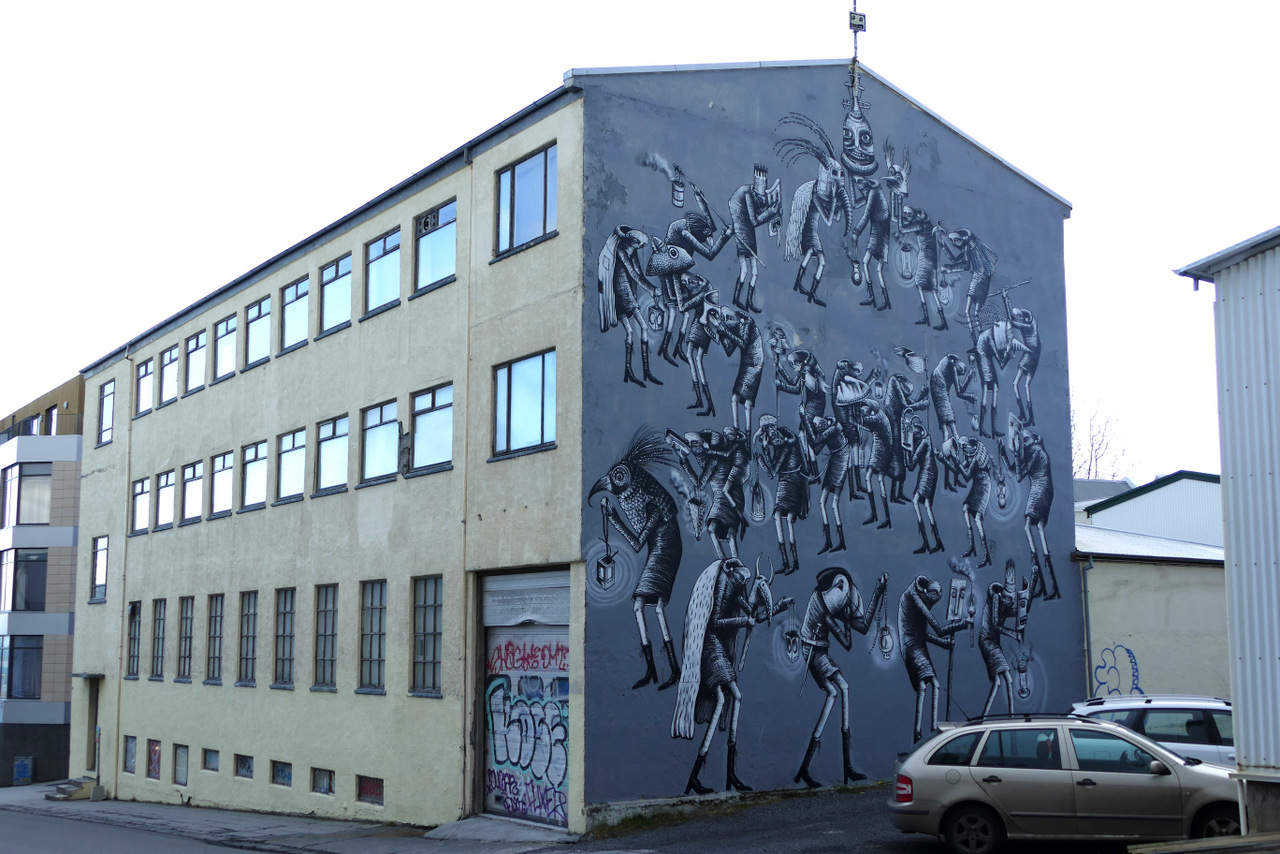 reykjavik in un giorno - street art