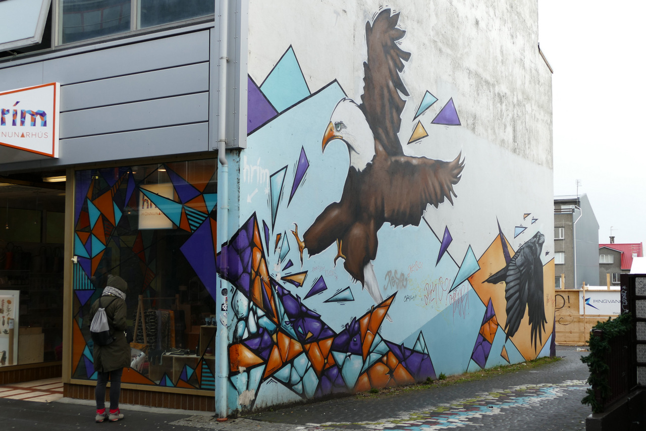 reykjavik in un giorno - street art