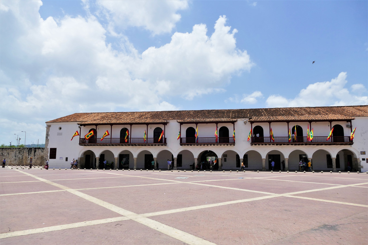 cartagena colombia: plaza de l'aduana