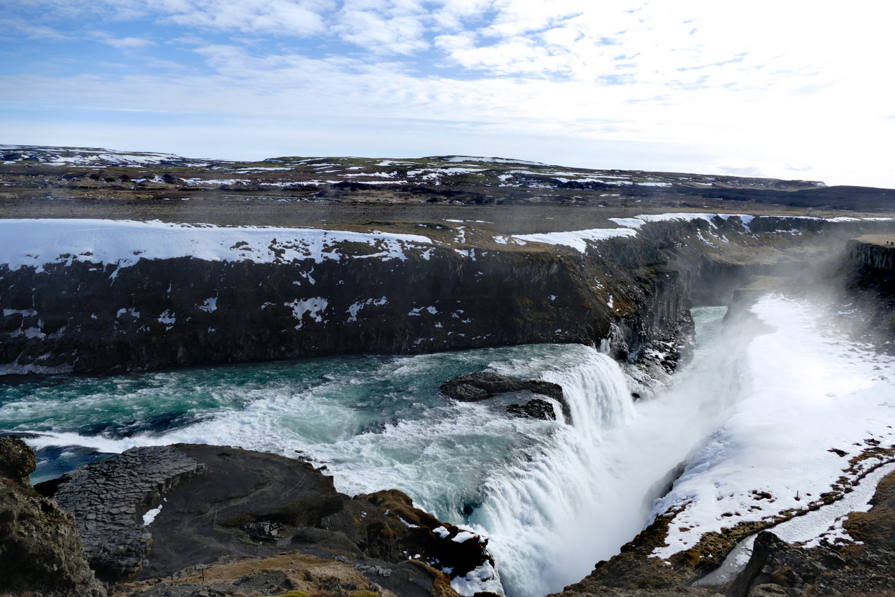 islanda golden circle: La cascata di Gullfoss