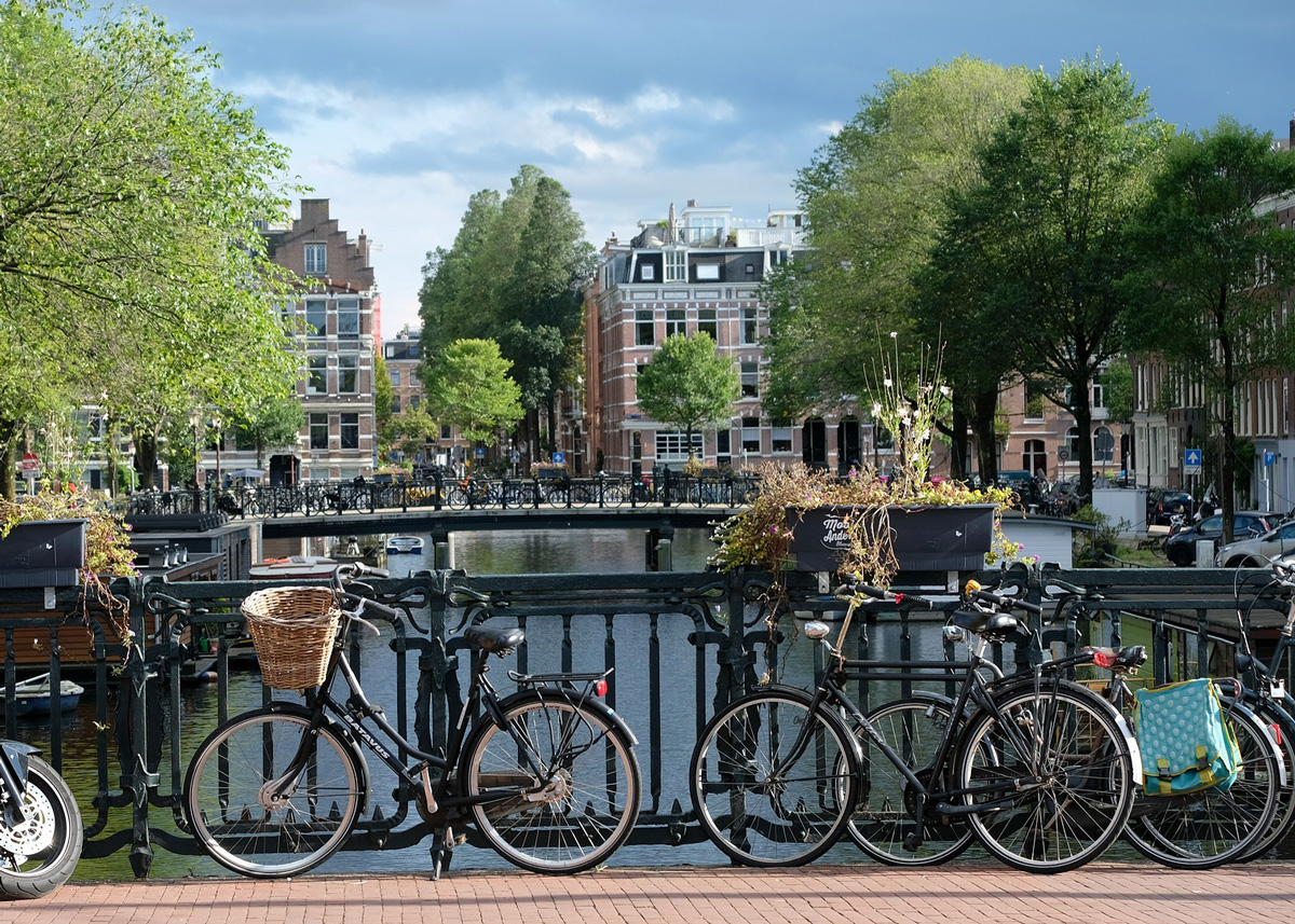 I canali e le biciclette di Amsterdam