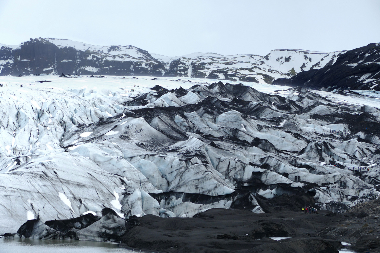 islanda del sud: il ghiacciaio Solheimajokull